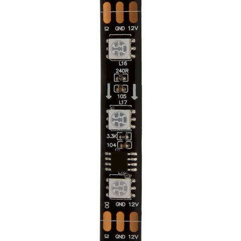 Rgb Led Strip Smd Ws Black With Controls Ip V