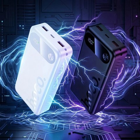 Power bank Hoco J154A, 20000 мАг, 22,5 Вт, чорний, Quick Charge, Power Delivery (PD), #6942007660761 Прев'ю 2