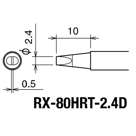 Punta de recambio Goot RX-80HRT2.4D Vista previa  1