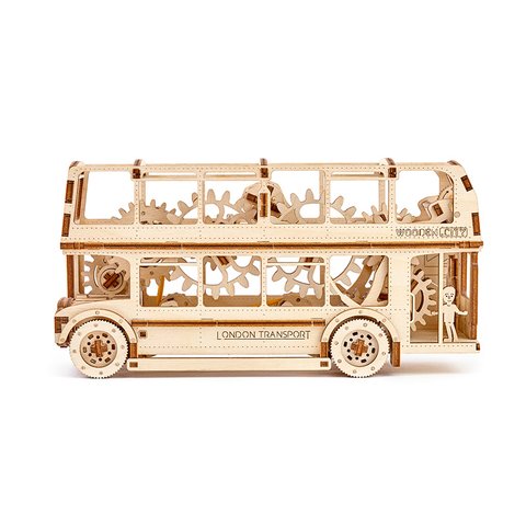 Mechanical 3D Puzzle Wooden.City London Bus Preview 2