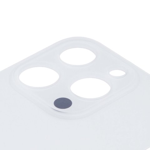 Panel trasero de carcasa puede usarse con iPhone 14 Pro, blanco, es necesario desmontar la cámara, small hole Vista previa  1