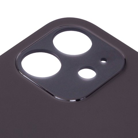 Housing Back Cover compatible with iPhone 12, (black, no need to remove the camera glass, Original (PRC), big hole) Preview 1