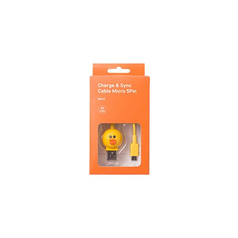 Micro-USB 5-pin Smartphone Connection Cable (Line Friends – Silly) Preview 1