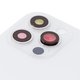 Задняя панель корпуса для iPhone 12 Pro, серебристая, белая, со стеклом камеры, small hole, silver Превью 1