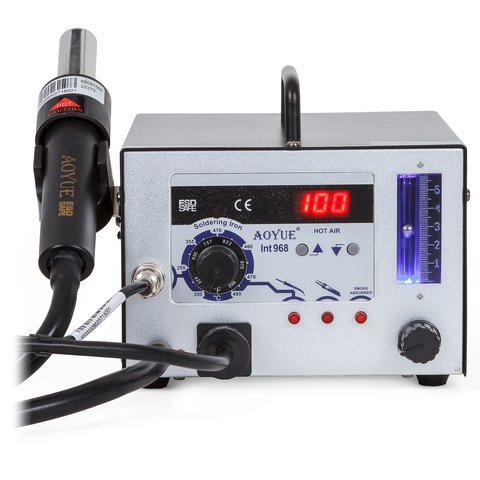 Термоповітряна паяльна станція AOYUE 968 з паяльником і димопоглиначем Прев'ю 1
