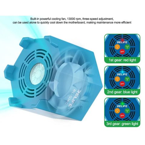 Ультрафиолетовая лампа RELIFE RL-014C, с вентилятором, с аккумулятором, 2in1 Превью 4