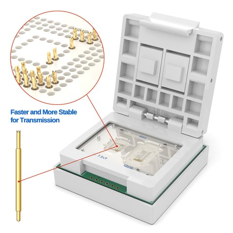 Улучшенная версия 2025 - Адаптер 2 в 1 eMMC / eMCP (169-FBGA,153-FBGA,162-FBGA,186-FBGA) для UFI-Box Превью 4