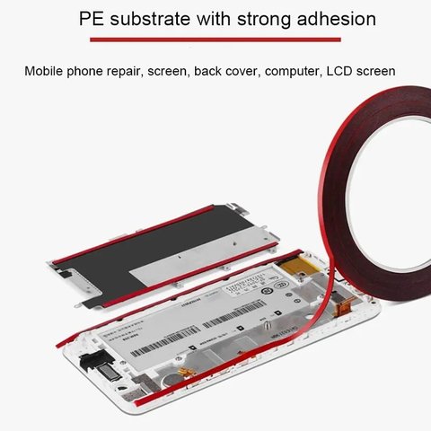 Двухсторонний скотч Amaoe DST030, 0,3 мм, 5 мм, 10 м, на полиуретановой основе Превью 1
