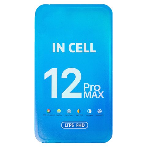 Дисплей для iPhone 12 Pro Max, чорний, з рамкою, (TFT), ZY, LTPS HD+ Прев'ю 1