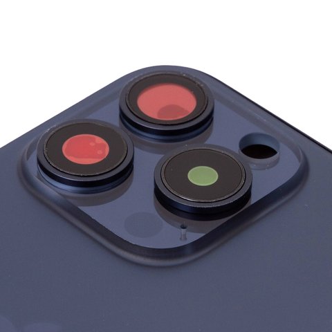 Корпус для iPhone 15 Pro, синий, с держателем SIM-карты, с боковыми кнопками, Original (PRC), EU Version, blue titanium Превью 1